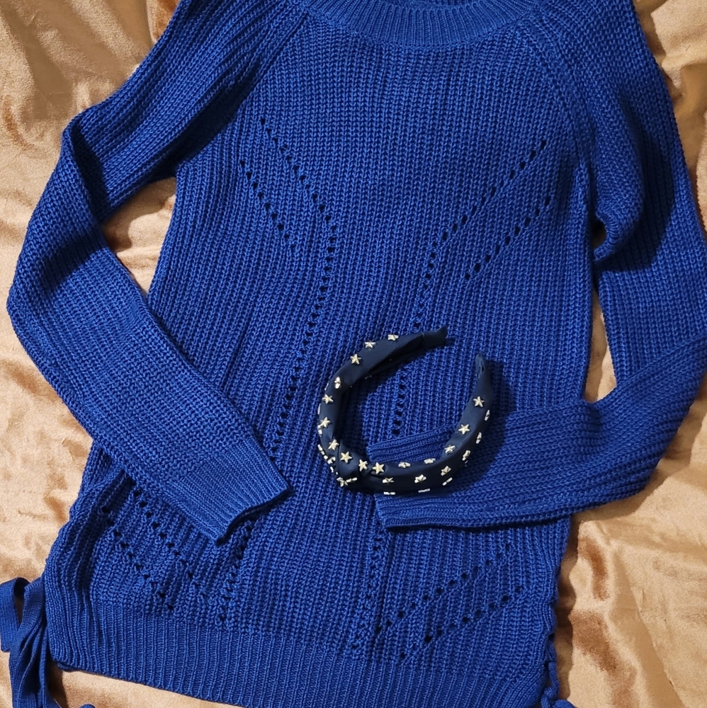 Blue Tunic Sweater